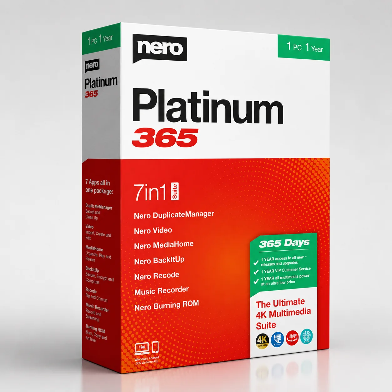 Nero Platinum 365 - 1-Year | 1-PC - Global (Windows)